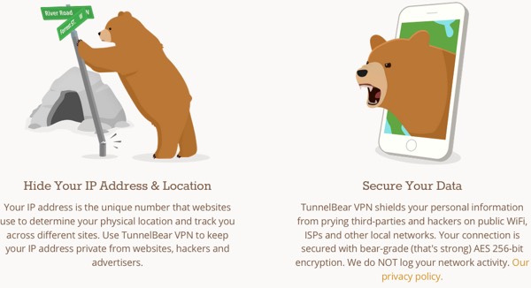 Les ours de TunnelBear expliquent pourquoi utiliser un VPN.