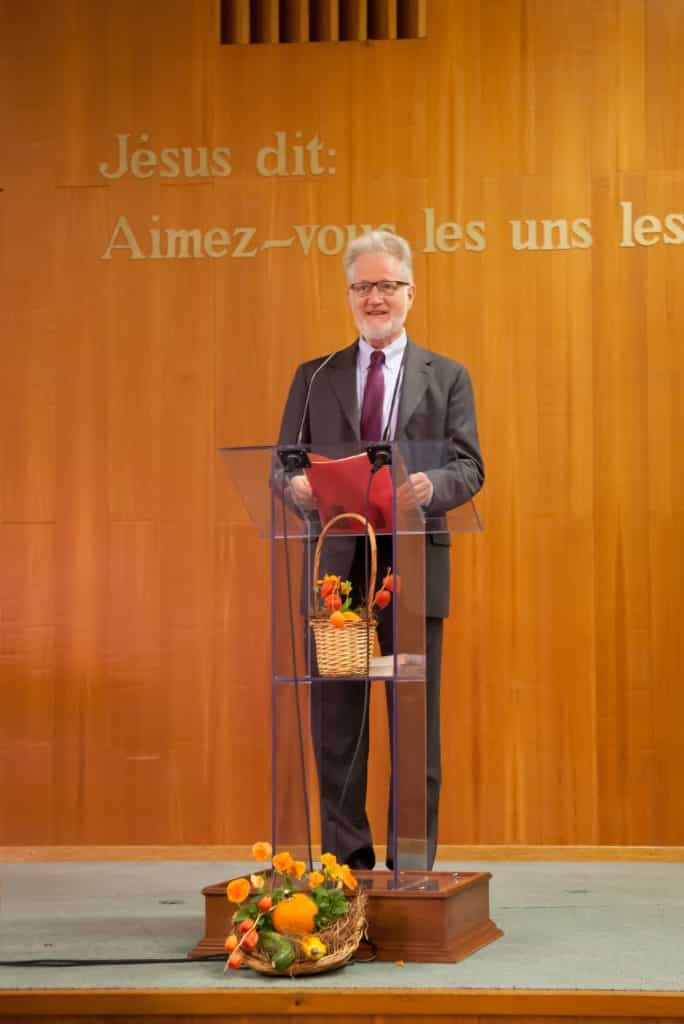 Pendant mon intervention le 8 octobre 2016 à Gland (© 2016 AIDLR / Église adventiste).